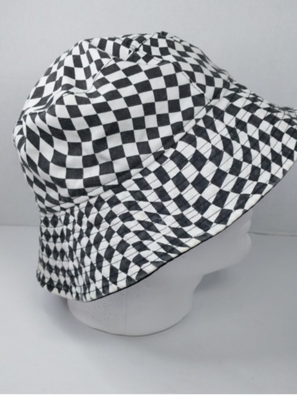 wild fable Black and White Checkerboard Bucket Hat Y2K 90s Style